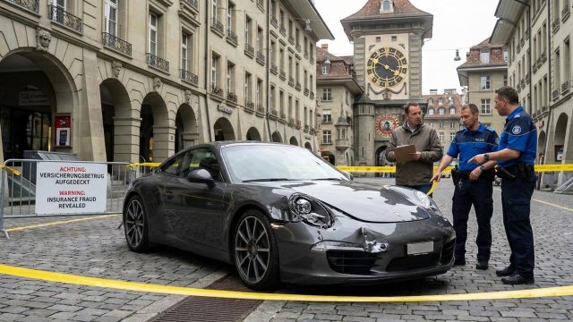découvrez comment une mise en scène d'accident impliquant une porsche à berne, suisse, a été révélée et déjouée, mettant en lumière une tentative de fraude à l'assurance.