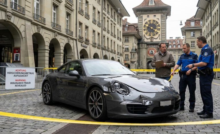 découvrez comment une mise en scène d'accident impliquant une porsche à berne, suisse, a été révélée et déjouée, mettant en lumière une tentative de fraude à l'assurance.