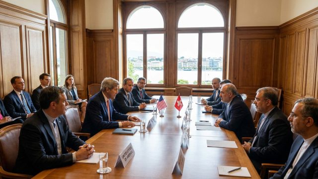 début des pourparlers cruciaux en suisse entre les états-unis et l'iran pour tenter de désescalader le conflit au moyen-orient et restaurer la stabilité régionale.