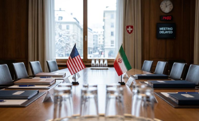 la suisse suspend temporairement les négociations clés entre les états-unis et l'iran concernant le conflit au moyen-orient, amplifiant les tensions internationales.