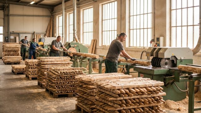 dans le lot, une usine de taille modeste investit 2 millions d'euros pour produire 450 000 piquets et rondins, renforçant ainsi sa capacité de production et son impact local.