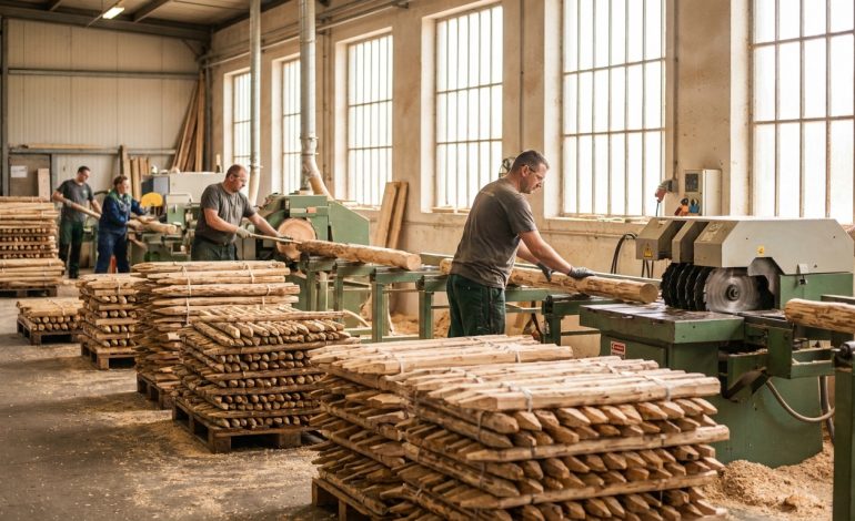 dans le lot, une usine de taille modeste investit 2 millions d'euros pour produire 450 000 piquets et rondins, renforçant ainsi sa capacité de production et son impact local.