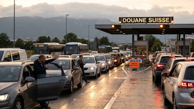 découvrez les difficultés rencontrées par les frontaliers du grand genève avec la fermeture imprévue mardi soir, provoquant un nouveau cauchemar pour leurs déplacements.
