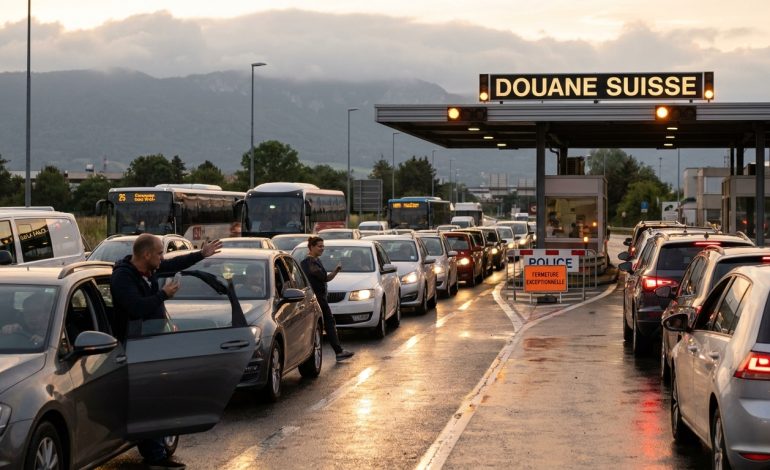 Grand Genève : Nouveau mardi soir cauchemardesque pour les frontaliers avec une fermeture imprévue…