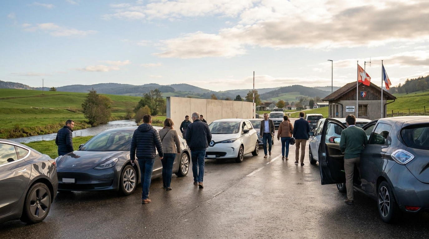Haut-Doubs : ces travailleurs frontaliers choisissent l’électrique pour franchir la frontière suisse