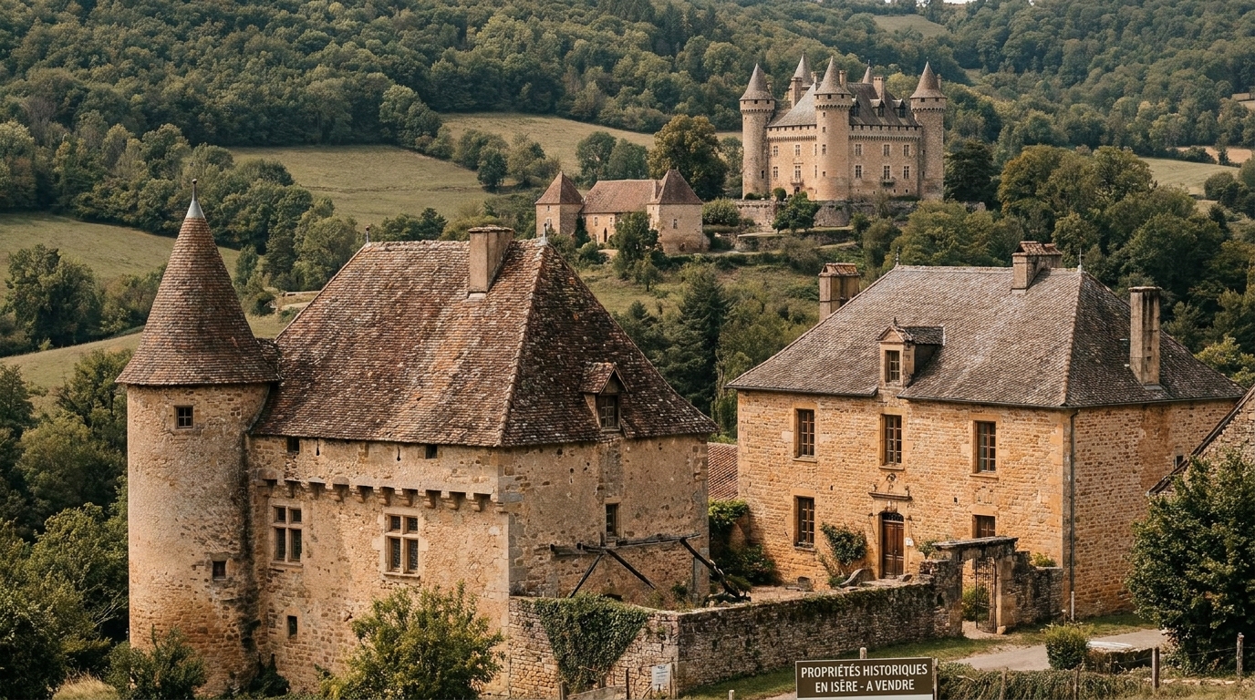 Immobilier d&rsquo;exception en Isère : À la découverte des châteaux, maisons fortes et manoirs qui séduisent