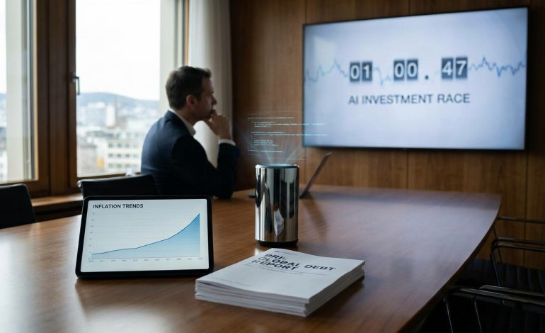 la bri met en garde contre les nouveaux points de tension économiques mondiaux, notamment l'inflation croissante, l'endettement élevé et la course accélérée à l'intelligence artificielle, qui pourraient fragiliser la stabilité financière globale.