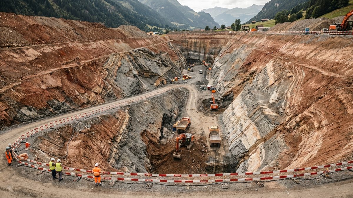 découvrez la spectaculaire fosse de 27 mètres creusée en suisse, plus longue que deux terrains de football, et explorez les secrets fascinants qu'elle révèle.