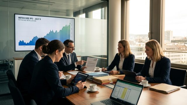 la société suisse infracore se prépare à son introduction en bourse le 9 juillet, une étape clé pouvant revaloriser significativement l'entreprise sur le marché financier.