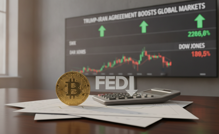 L’accord Trump-Iran propulse les marchés boursiers tandis que la Fed freine l’essor du Bitcoin