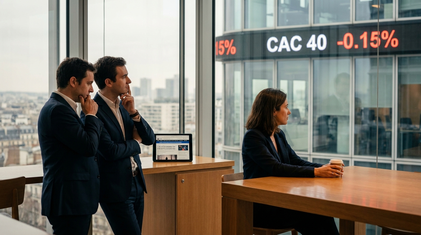 Le CAC 40 marque une pause prudente face à l&rsquo;essor de l&rsquo;intelligence artificielle