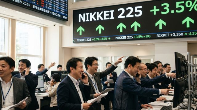 le nikkei japonais enregistre sa plus forte hausse hebdomadaire depuis près de deux ans, porté par un élan économique prometteur et des perspectives de croissance optimistes.