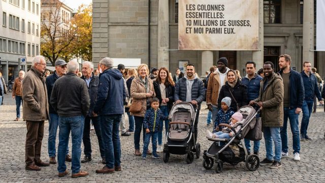 découvrez les colonnes essentielles qui reflètent la vie des 10 millions de suisses, avec un regard personnel unique.
