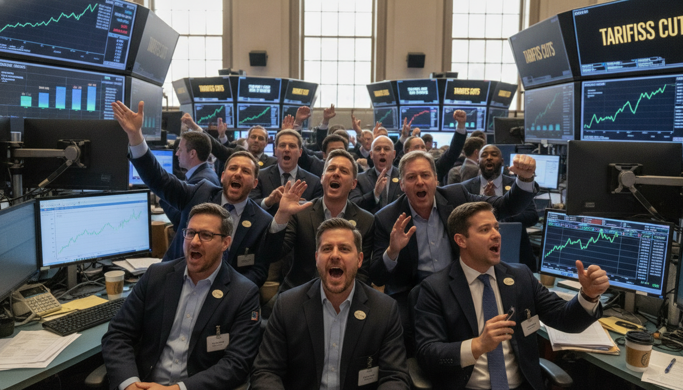 Les marchés repartent à la hausse après l&rsquo;annonce par Trump d&rsquo;une baisse des tarifs douaniers sur la Chine
