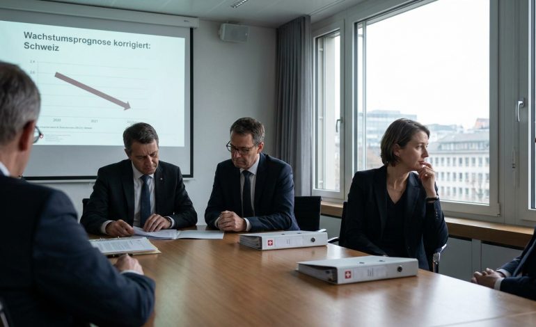 Suisse : le ministère de l&rsquo;Économie révise à la baisse ses prévisions de croissance
