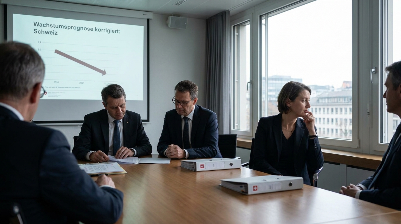 Suisse : le ministère de l&rsquo;Économie révise à la baisse ses prévisions de croissance