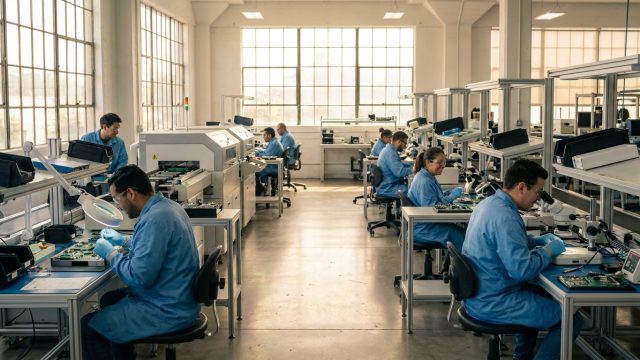 un an après sa renaissance, l'usine électronique connaît une dynamique prometteuse, alliant innovation et croissance pour un futur radieux.