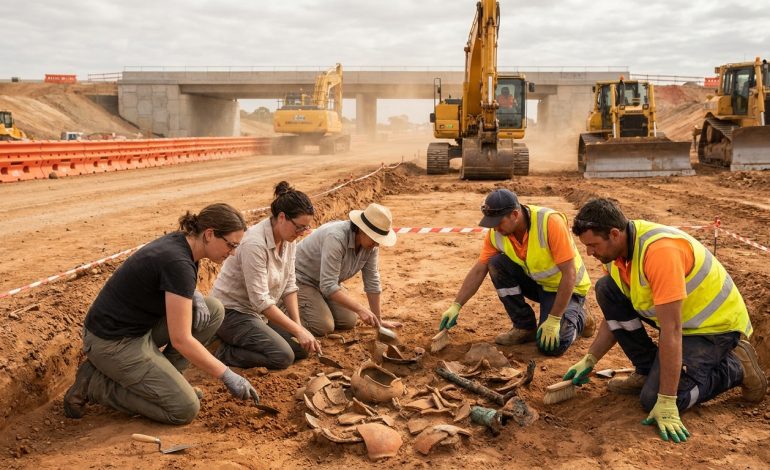 Une découverte inattendue : un trésor archéologique mis au jour lors de la construction d&rsquo;une autoroute