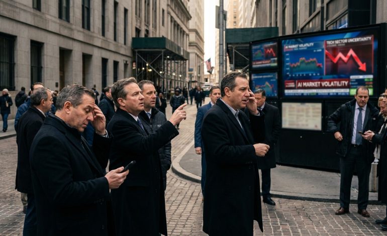 Wall Street sous pression : les inquiétudes liées à l&rsquo;intelligence artificielle pèsent sur les marchés