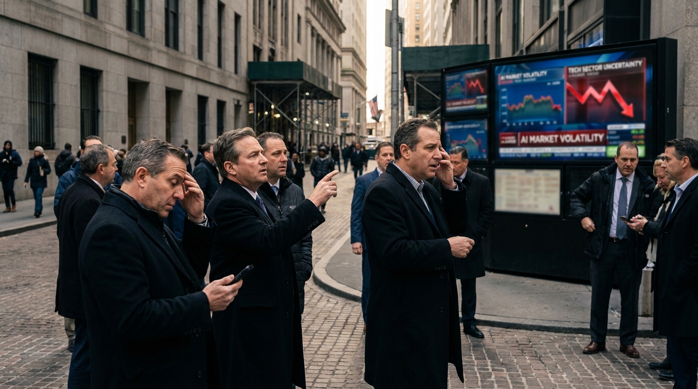 Wall Street sous pression : les inquiétudes liées à l&rsquo;intelligence artificielle pèsent sur les marchés