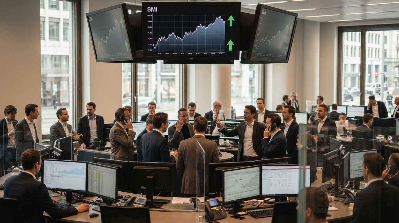 Bourse de Zurich : le SMI accélère son rythme à l&rsquo;approche de la pause déjeuner