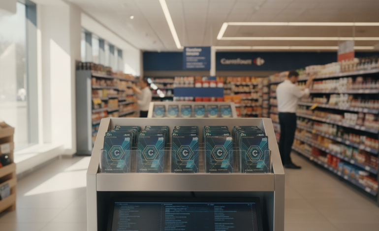 Carrefour lancera bientôt la vente de cartes cryptomonnaies prépayées