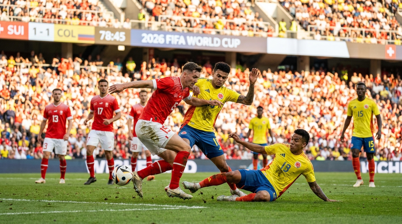 Coupe du Monde 2026 : suivez en direct et en streaming live le match Suisse vs Colombie avec le score en temps réel