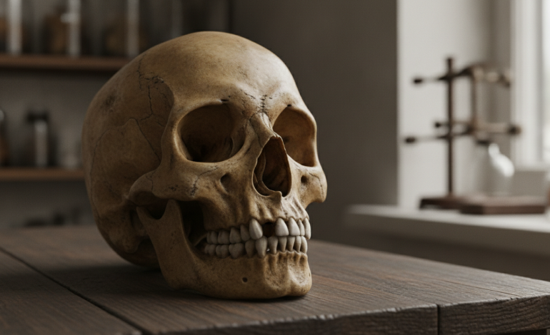 Crâne intact avec une seule dent manquante : plongée dans le commerce morbide des restes humains florissant