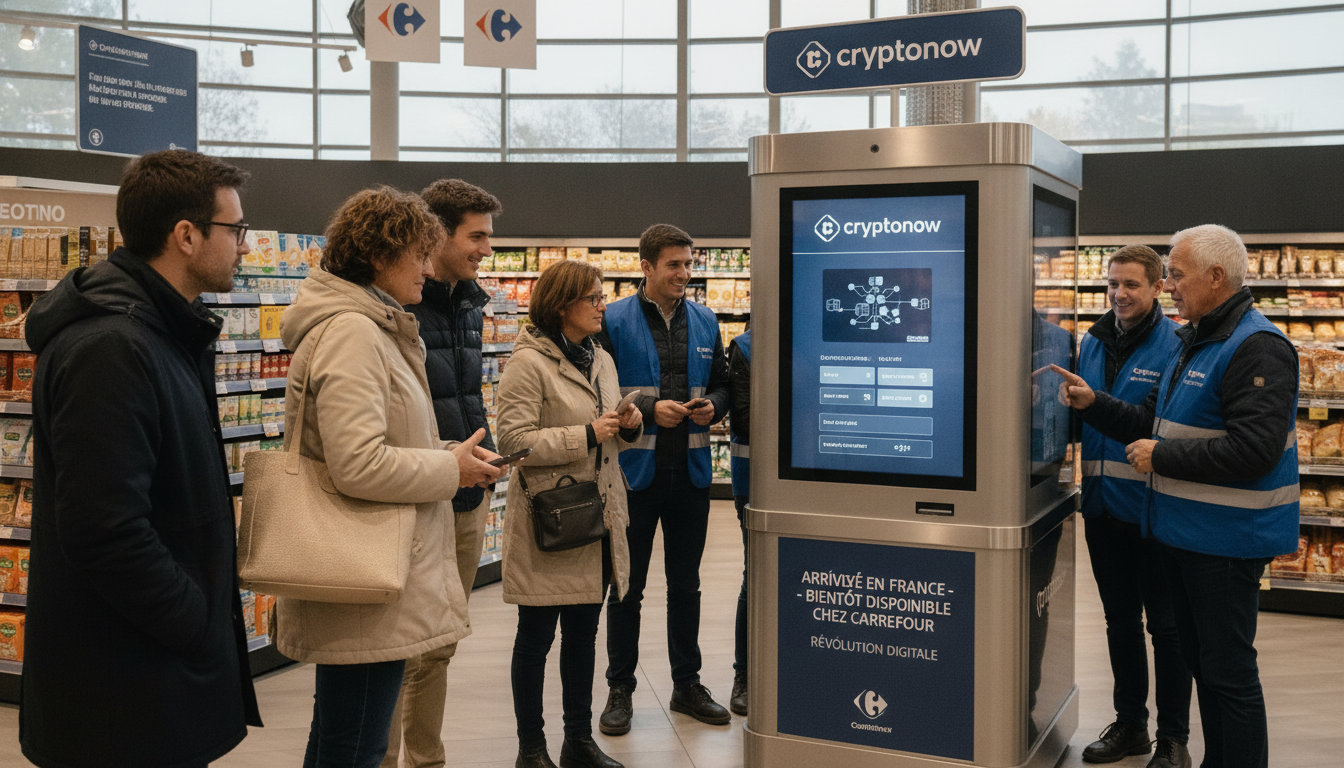 Cryptonow débarque en France : bientôt disponible chez Carrefour pour une expérience révolutionnaire