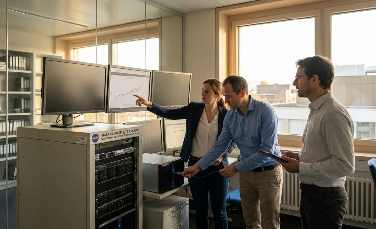 des scientifiques suisses préservent un trésor majeur de données climatiques issues de la nasa, garantissant la conservation et l'accès à des informations cruciales pour la recherche environnementale.