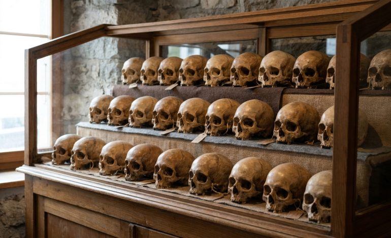 découvrez l'histoire troublante d'un commerce macabre en suisse proposant à la vente des crânes humains impeccables, entre fascination et controverse.