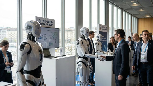 explorez les robots humanoïdes innovants de rb labs présentés à ai for good à genève, une révolution technologique alliant intelligence artificielle et interaction humaine.