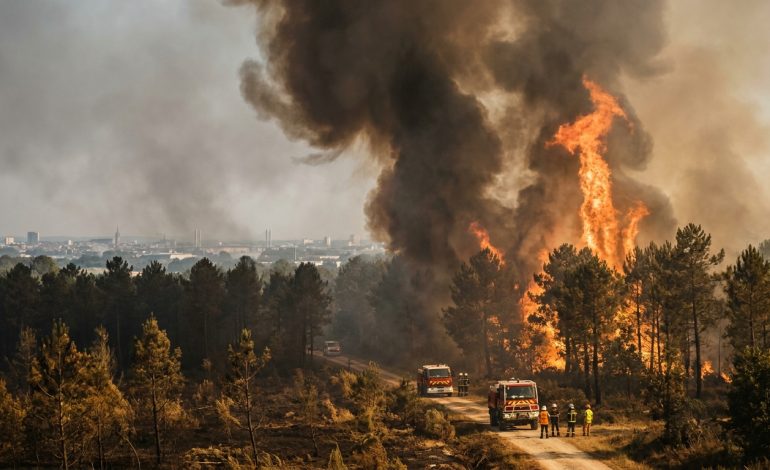 Incendie Géant en Gironde : Le Feu Avance et Se Trouve à Seulement 15 km de l&rsquo;Agglomération de Bordeaux