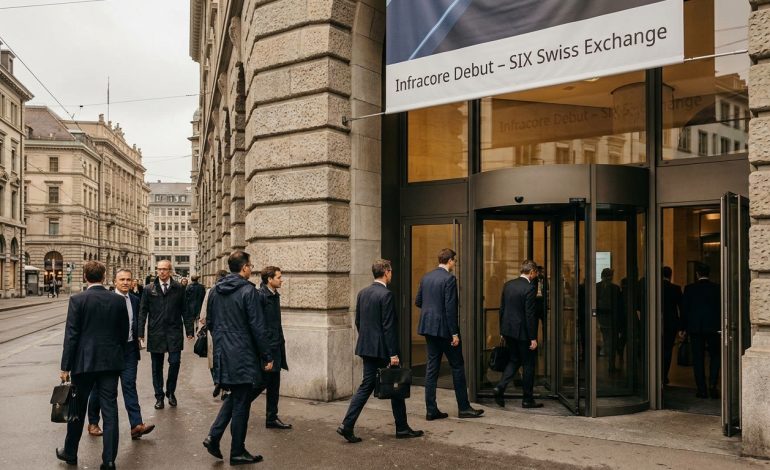 Infracore en recul lors de son introduction en bourse à Zurich