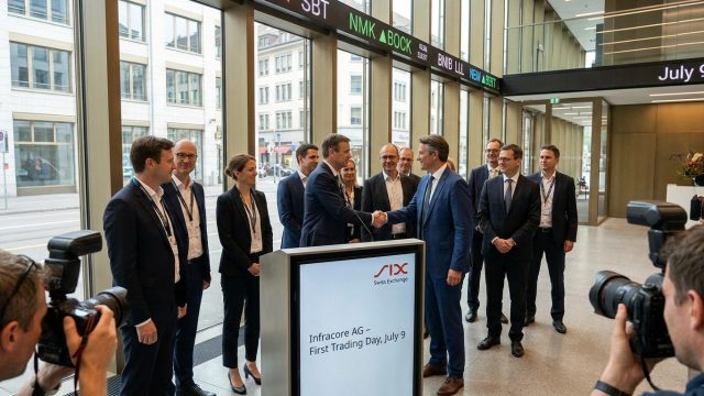 infracore s'apprête à entrer en bourse suisse six le 9 juillet, marquant une étape majeure dans son expansion et ses ambitions financières.