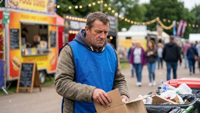 un chômeur utilise son engagement bénévole dans un festival pour dénoncer la perte de ses allocations, transformant son expérience en une lutte personnelle et sociale.