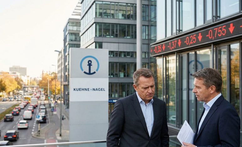 kuehne+nagel annonce une baisse de 6% de son bénéfice net au premier semestre, reflétant les défis du marché et les ajustements stratégiques de l'entreprise.