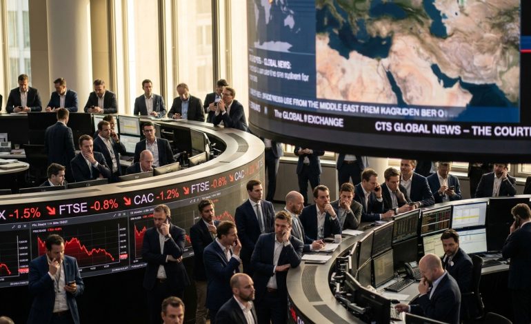 L&rsquo;Europe démarre en repli tandis que le contexte au Moyen-Orient tempère l&rsquo;appétit pour le risque