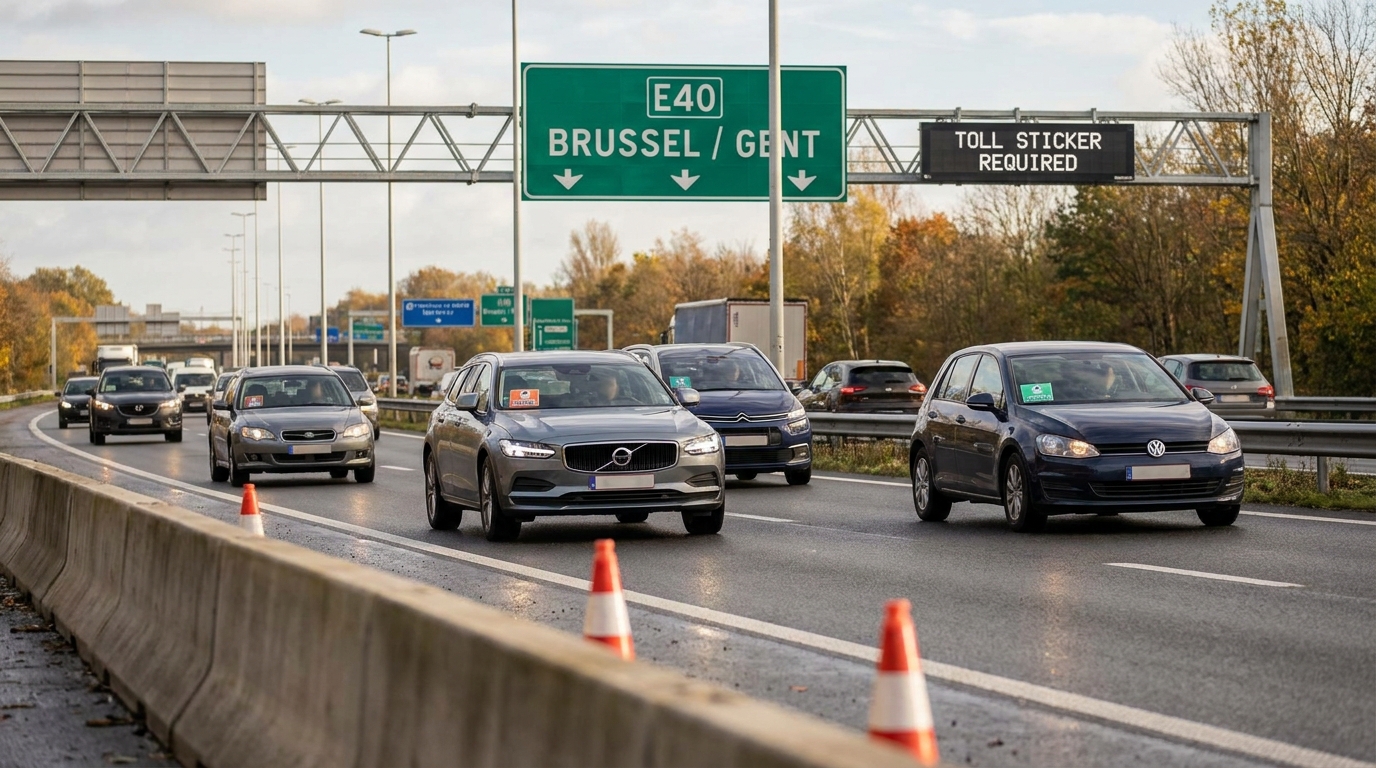 La fin de la gratuité : bientôt une vignette obligatoire pour circuler sur les autoroutes belges