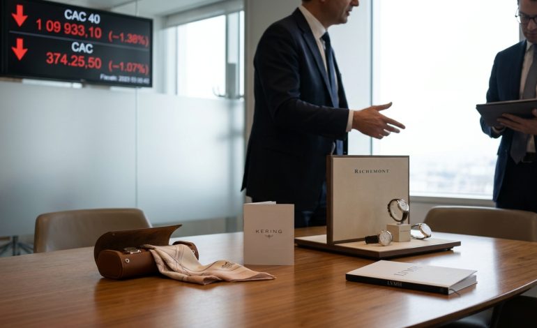 Le Cac 40 en baisse, mais Richemont soutient LVMH, Hermès et Kering malgré sa performance suisse