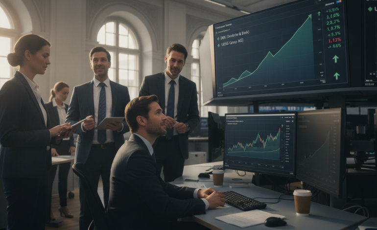 les actions bancaires européennes continuent de progresser grâce aux performances solides de deutsche bank et ubs, dynamisant le secteur financier.