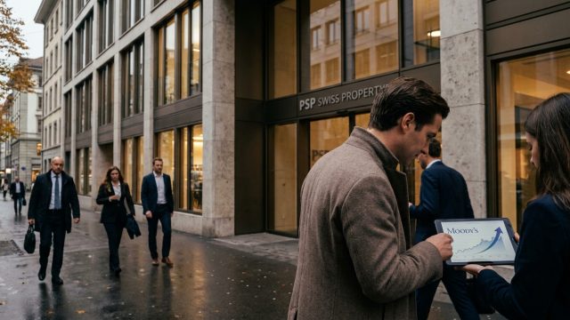 moody's rehausse la note de psp swiss property, mettant en avant la robustesse de ses fondamentaux de crédit et sa stabilité financière.