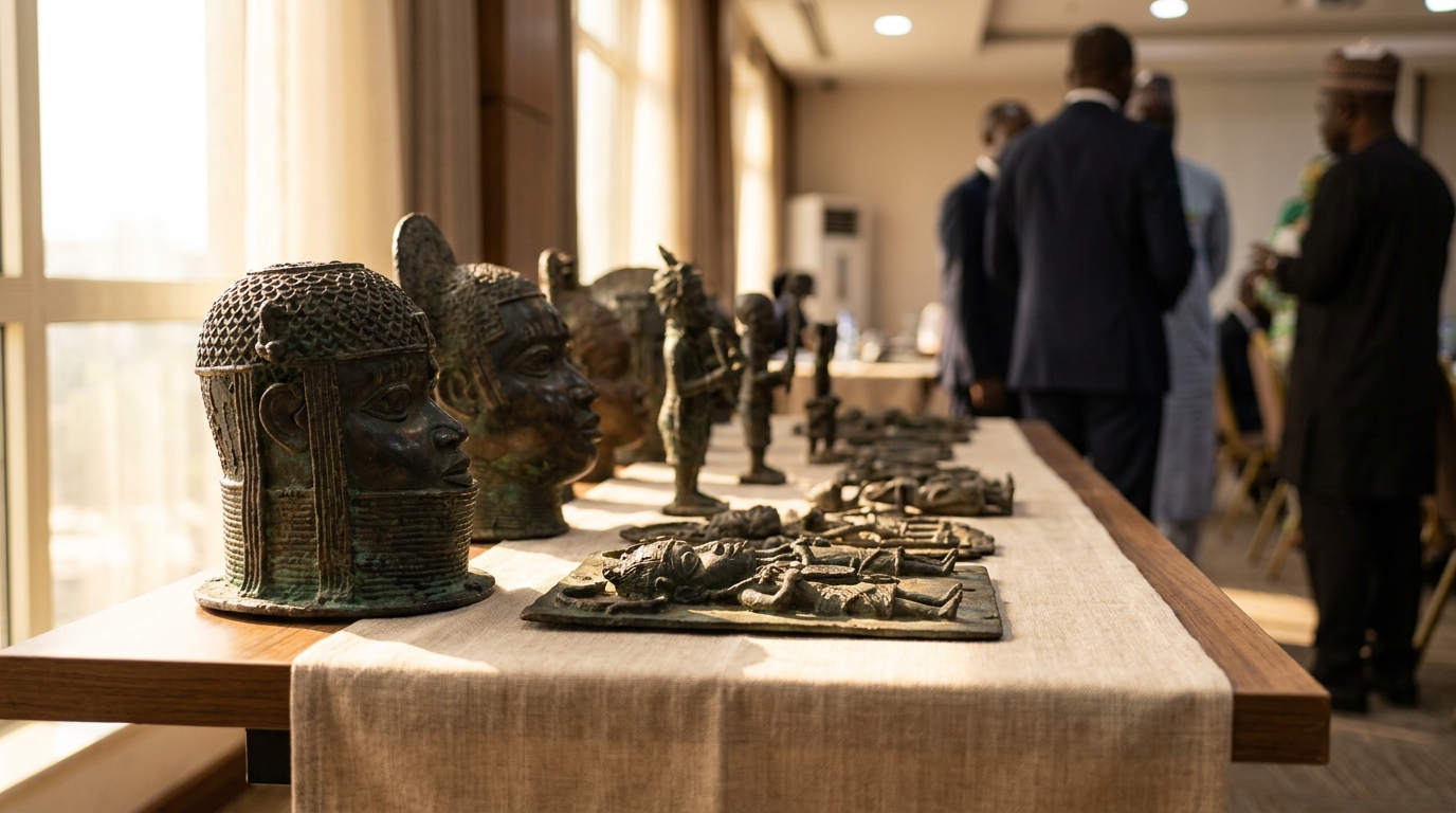 Nigeria : la Suisse restitue un premier ensemble de bronzes du royaume du Bénin