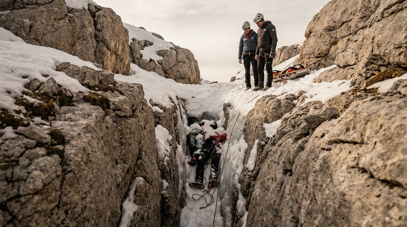 Tragédie dans les Alpes italiennes : deux alpinistes roumains découverts sans vie dans une crevasse à seulement 20 mètres