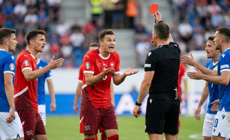 découvrez comment un carton rouge controversé, qualifié d'erreur d'arbitrage, a bouleversé le match pour la suisse, suscitant de vives réactions et débats.