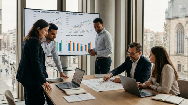 découvrez si votre salaire a évolué au même rythme que la moyenne européenne au cours des cinq dernières années grâce à notre analyse comparative détaillée.