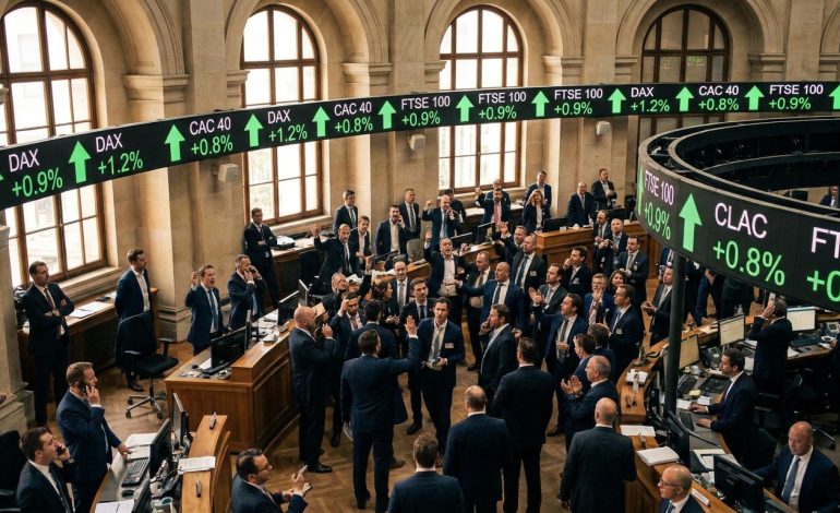 Bourse : L&rsquo;Europe poursuit ses sommets historiques dans l&rsquo;attente d&rsquo;un accord décisif