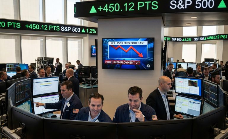 Emploi américain décevant : paradoxalement, les Bourses grimpent