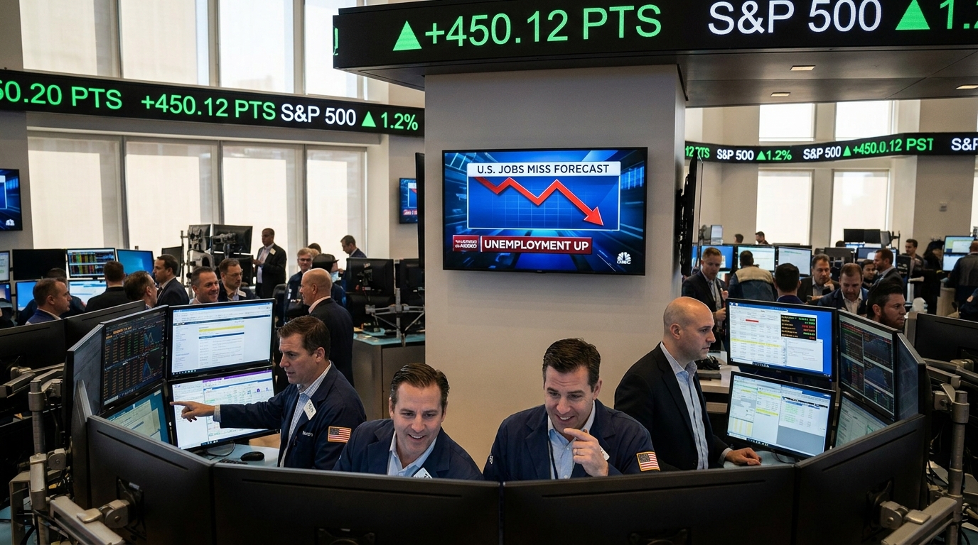 Emploi américain décevant : paradoxalement, les Bourses grimpent