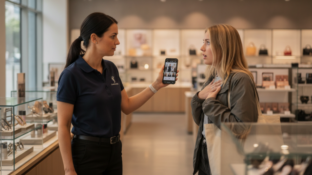 une employée de magasin obtient justice après que sa cliente ait été condamnée pour avoir pris des photos sans autorisation, protégeant ainsi la vie privée en boutique.
